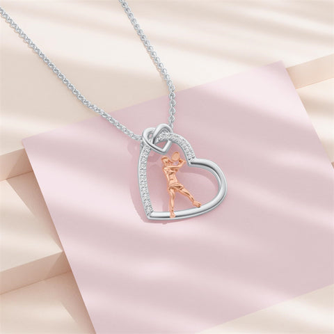 Sterling SIlver Runner Volleyball Tennis Basketball Soccer Inspirational Pendant  Necklace for Women