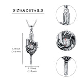 Hockey Basketball Baseball Soccer Football Necklace S925 Silver Sports Pendant Necklace Sports Jewelry Gifts for Men Women