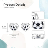 Sterling SilverHockeyBasketball Softball Football Volleyball Pickleball Soccer Baseball Tennis Stud Sport Earrings