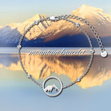 Sterling Silver Mountain Bracelet