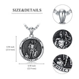 Sterling Silver St Michael St Benedict St Anthony St Jude Medal Pendant Necklace