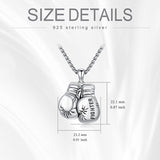 Hockey Basketball Baseball Soccer Football Necklace S925 Silver Sports Pendant Necklace Sports Jewelry Gifts for Men Women