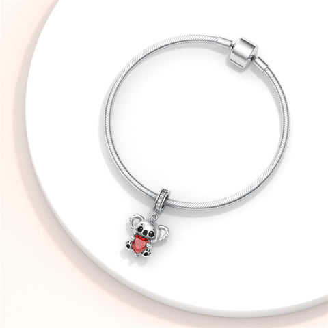 Sterling Silver Cubic Zircon Koala Pig Butterfly Scorpion Dragonfly Bead Charms