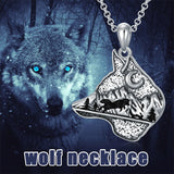 Sterling Silver Dragon Eagle Lion Tiger Wolf Pendant Necklace