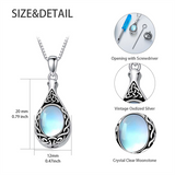 Sterling Silver Personalized Engraved Moss Agate Larimar Moonstone Opal Turquoise Urn Necklace for Ashes