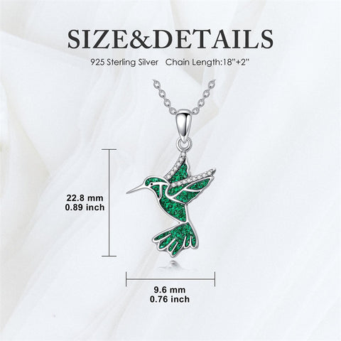 Sterling Silver Dove Hummingbird Red Cardinal Pendant Necklace