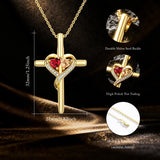 14K Gold Plated  Cross Necklace for Women Christian Jewelry  Birthday Christmas Gift