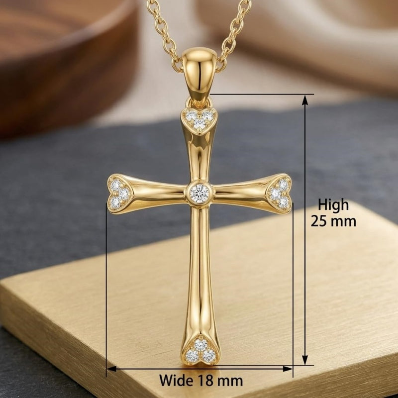 14K Gold Plated Cross Necklaces for Women Faith Jewelry for  Anniversary Christmas Birthday Mother's Day