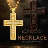 14K Gold  Plated Cross Necklace Simple Religious Jewelry Gift