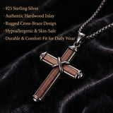 Sterling Silver Cross Pendant Necklace Christian Religious Jewelry Gifts for Anniversary