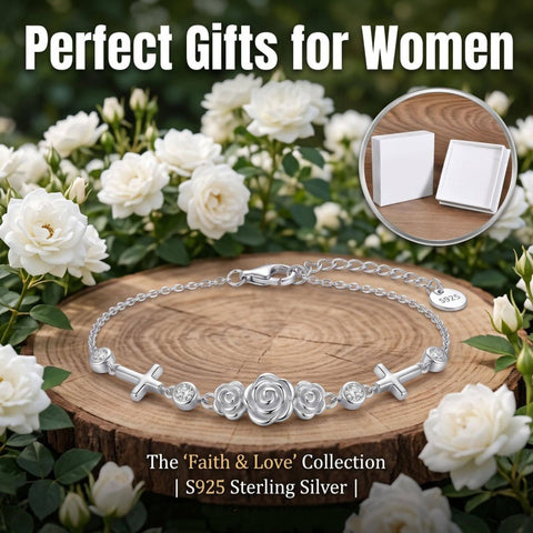 Sterling Silver Dragonfly Butterfly Cardinal Hummingbird Jesus Fish Lotus Daisy Sunflower Rose Faith Cross Bracelet