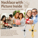 14K Gold Plated Personalized Photo Projection Necklace Christmas Birthday Valentine's Day Memorial Gift