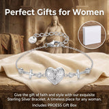 Sterling Silver Dragonfly Butterfly Cardinal Hummingbird Jesus Fish Lotus Daisy Sunflower Rose Faith Cross Bracelet