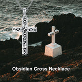 Sterling Silver Cross Pendant Necklace Christian Religious Jewelry Gifts for Anniversary