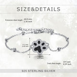 925 Sterling Silver Bracelets Paw Print Gifts for Women