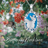 Sterling Silver Turquoise Dragonfly Butterfly Cardinal Pendant Necklace  with Memorial Engraved