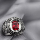 Copper Sterling Silver Custom Birthstone Class Ring for Men