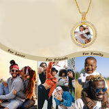 14K Gold Plated Personalized Photo Pendant Necklace Personalized Gift