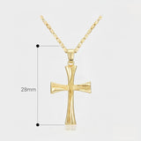 14K Gold Plated Cross Infinity  Pendant Necklace  for Women