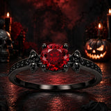 Sterling Silver 10K 14K 18K Gold Personalized Gothic Skull Ring Exquisite Spooky Jewelry for Halloween Lovers