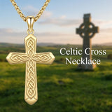 10K 14K 18K Gold Cross Pendant Necklace Religious Jewelry Gifts for Men and Women