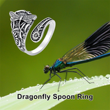 Sterling Silver Vintage Bee Butterfly Dragonfly Hummingbird Tree of Life Sunflower Spoon Rings