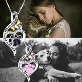 Pet Cremation Jewelry for Pet Ashes 925  Silver Pet Urn Necklace for Ashes Keepsake Memorial Ashes Necklace for Dog Pet