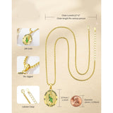 Patron Saint Medals Protection  14K Gold Plated Necklace for Men