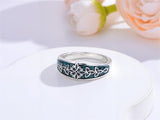 Sterling Silver Turquoise  Dragonfly Hummingbird Turtle Butterfly Mountain Celtic Knot Lotus Ring  Gifts for Women