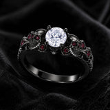 Sterling Silver 10K 14K 18K Gold Custom Engraved Moissanite Engagement Wedding Ring