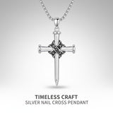 Sterling Silver Cross Pendant Necklace Christian Religious Jewelry Gifts for Anniversary