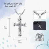 Sterling Silver Cross Christian Pendant Necklace