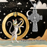 Sterling Silver Medusa Goddess Hand & Heart Ma’at Goddess Nefertiti Goddess Religious Pendant Necklace