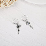 Gifts for Women Mother Her 925 Sterling Silver Rose Sword Earrings for Women Birthday Gift