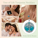 Sterling Silver Turquoise Sun and Moon AA Sobriety Celtic Knot Cross DNA Star of David Tree of Life Pendant Necklace