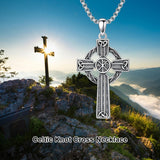 Sterling Silver Cross Pendant Necklace Christian Religious Jewelry Gifts for Anniversary