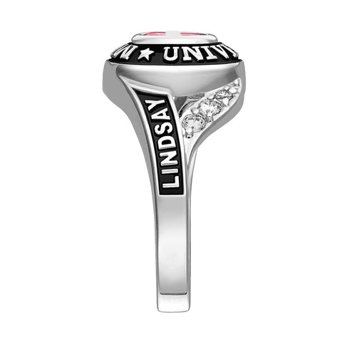 Sterling Silver 10K 14K 18K Gold Custom Birthstone High School Class Graduation Ring