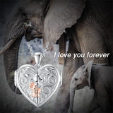 Sterling Silver  Personalized Photo Koala Mother Daughter Koala Mother Daughter Cow Pendant Necklace