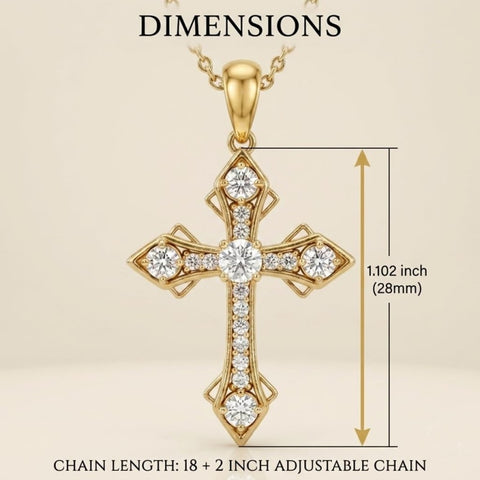 14K Gold Plated Cross Necklaces for Women Faith Jewelry for  Anniversary Christmas Birthday Mother's Day
