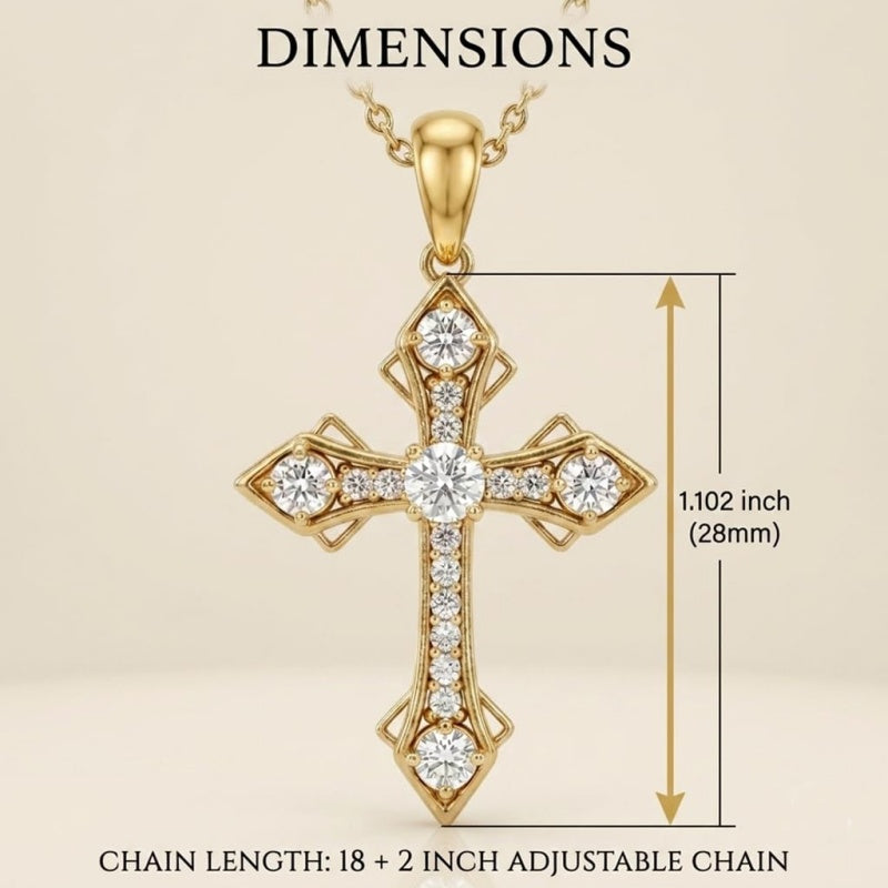 14K Gold Plated Cross Necklaces for Women Faith Jewelry for  Anniversary Christmas Birthday Mother's Day