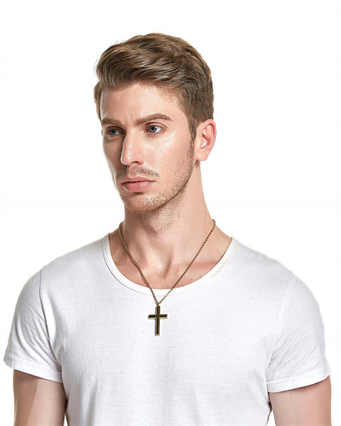 Stainless Steel Cross Pendant Necklace