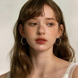 14K Gold Plated  Hoop Earrings for Women