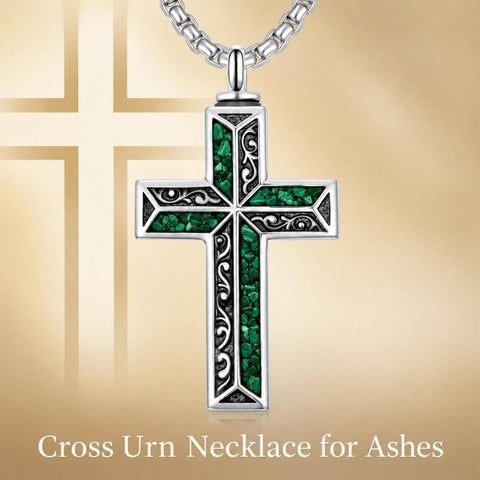 Sterling Silver Cross Hummingbird Cardinal  Rose Sunflower Urn  Necklace for Ashes Cremation Jewelry