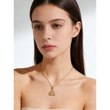 14K Gold Plated Celtic Knot Pendant Necklace Irish Jewelry Gift for Her