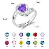 Sterling Silver Personalized Birthstone Engraved High School College Class Ring Graduation Jewelry