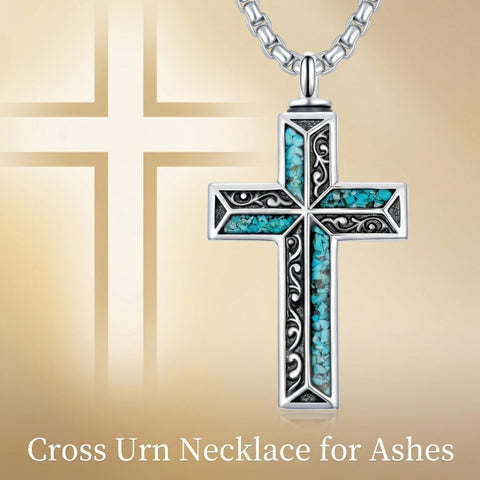 Sterling Silver Cross Hummingbird Cardinal  Rose Sunflower Urn  Necklace for Ashes Cremation Jewelry