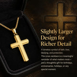 Cross Pendant Necklace  14K Gold Plated Christian Faith Jewelry