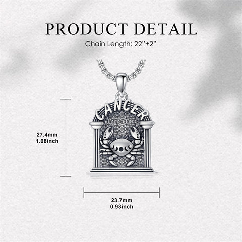 Sterling Silver Constellation Celestial Pendant Necklace