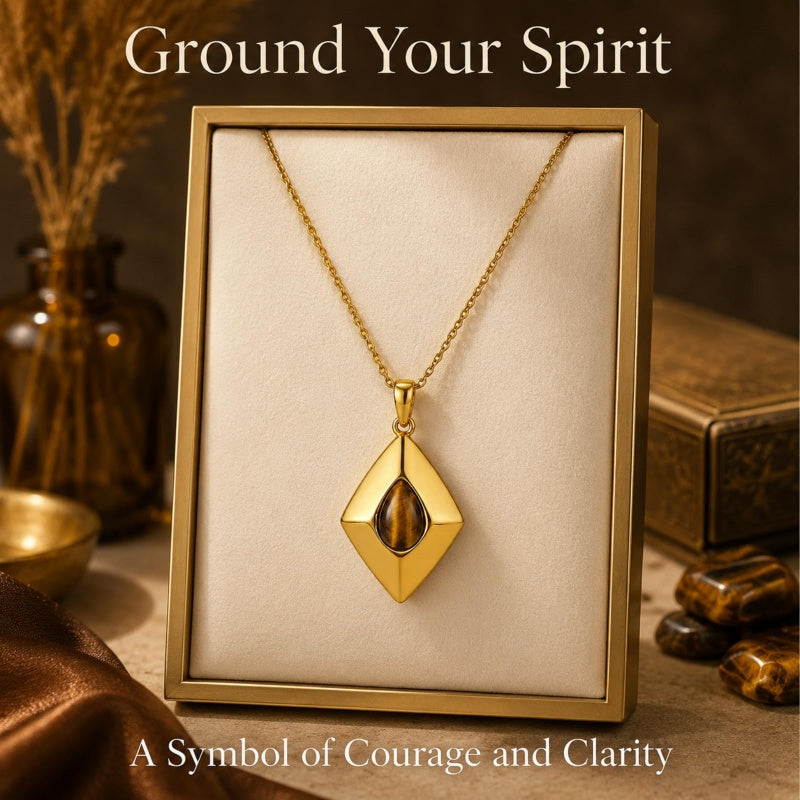 14K Gold Plated Bohemian Teardrop Pendant Necklace for Women