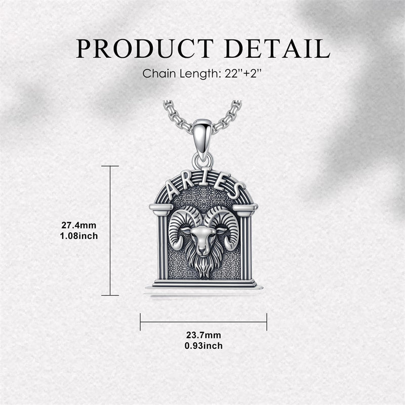 Sterling Silver Constellation Celestial Pendant Necklace